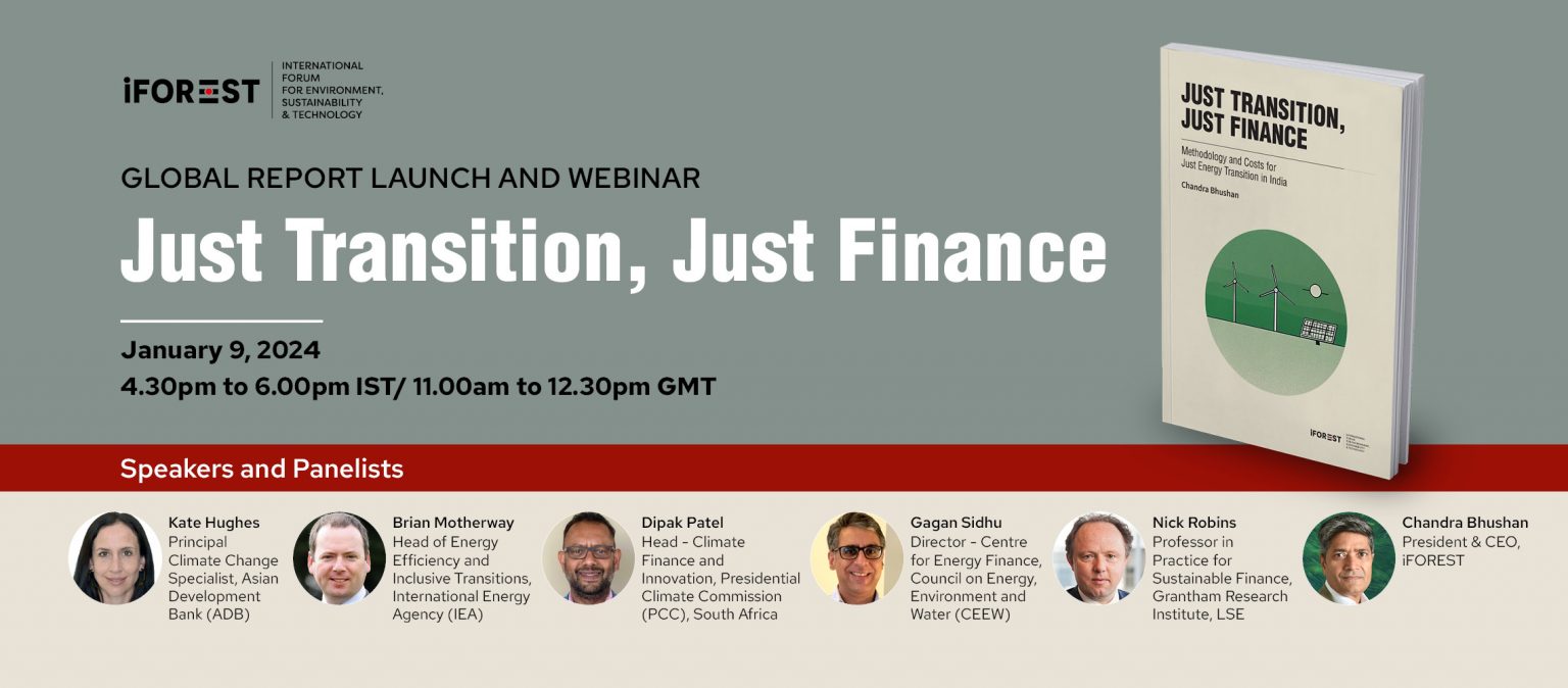 Global Report Launch & Webinar: Just Transition, Just Finance