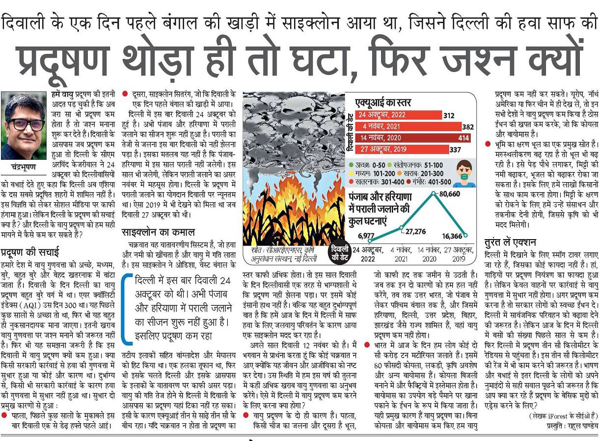 प्रदूषण थोड़ा ही तो घटा फिर जश्न क्यों