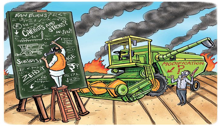 How to control air pollution from stubble burning