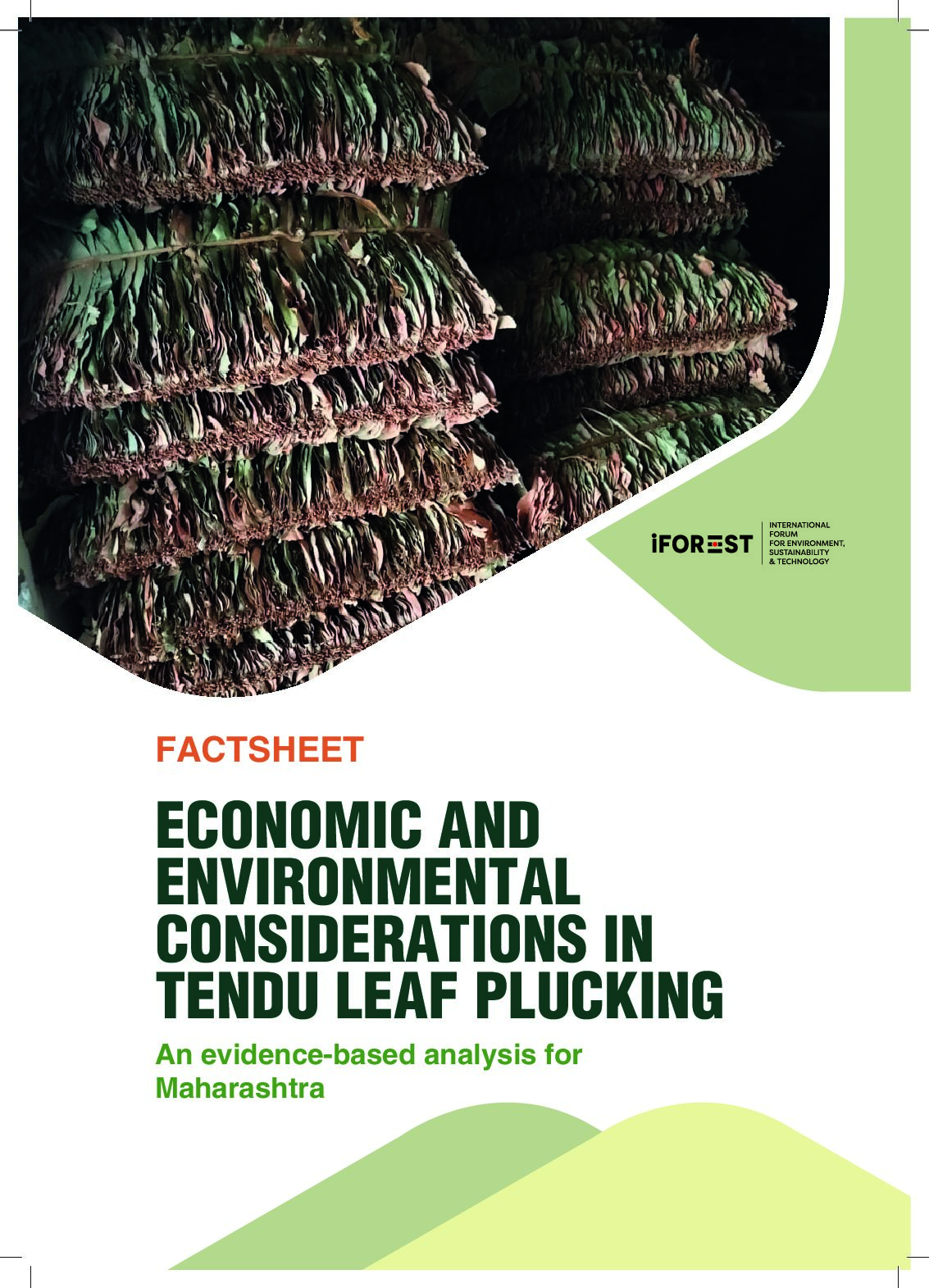 Economic & environmental considerations in tendu leaf plucking – An evidence-based analysis for Maharashtra